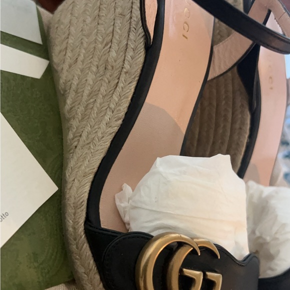 Gucci Leather Platform Espadrilles - Picture 4 of 6